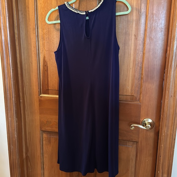 Dress, size 10, blue with pearl neckline - Picture 5 of 5